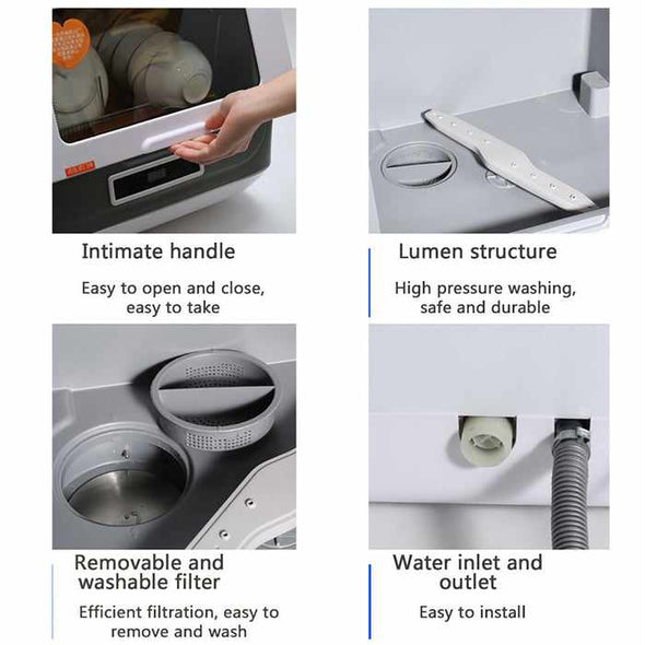 Portable Countertop Mini Dishwasher - Aroflit