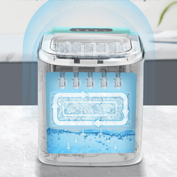 Portable Countertop Nugget Ice Maker Machine, 26LBS Daily Ice Capacity - Aroflit