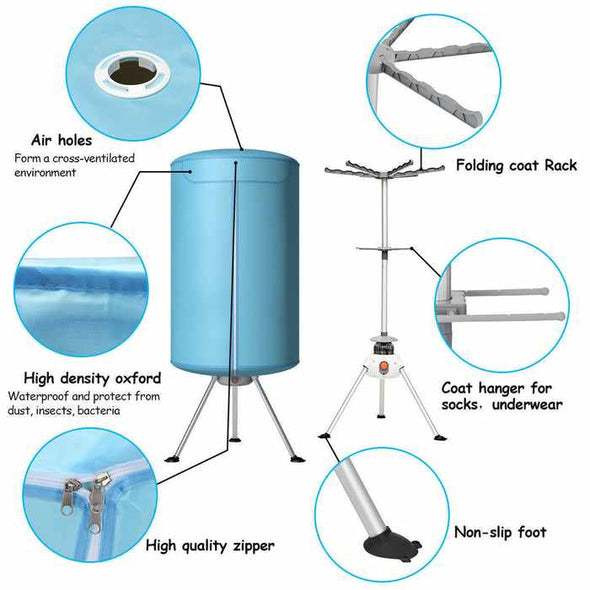 Portable Electric Clothes Air Dryer Machine - Aroflit