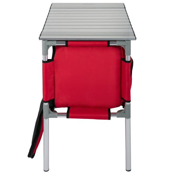 Portable Folding Camping Kitchen Table with Storage Bags - Aroflit