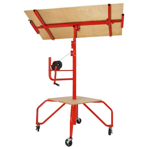 Portable Four Wheel Drywall Sheetrock Ceiling Panel Hoist Lift - Aroflit