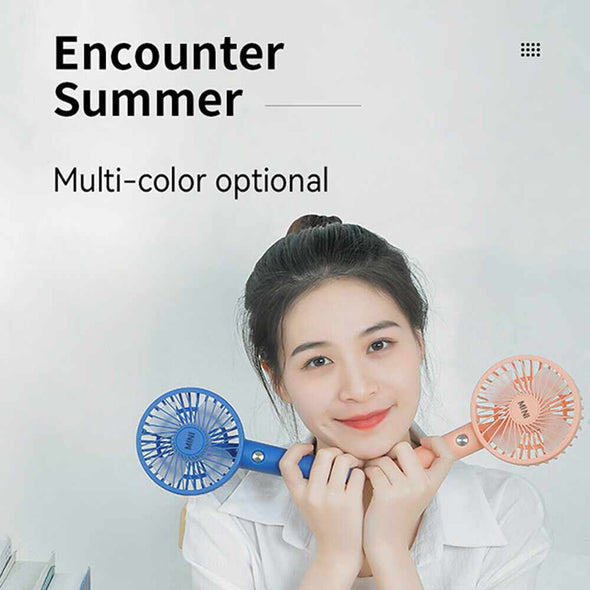 Portable Mini Hand Held Fan Rechargeable Desk Cooler - Aroflit