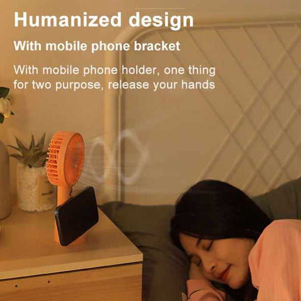 Portable Mini Hand Held Fan Rechargeable Desk Cooler - Aroflit