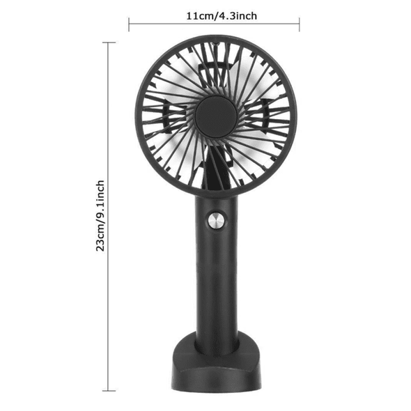 Portable Mini Hand Held Fan Rechargeable Desk Cooler - Aroflit