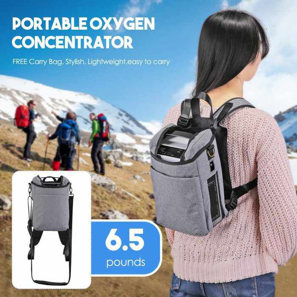 Portable Oxygen Concentrator 5L – Chargeable Oxygen Generator With Backpack - Aroflit