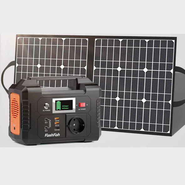 Portable Power Station 200W 151Wh Solar Generator with Solar Panel - Aroflit