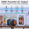 Portable Power Station 200W 151Wh Solar Generator with Solar Panel - Aroflit