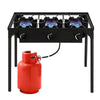 Portable Propane Burner Gas Cooker – 225,000 BTU Three Burner Outdoor Stove - Aroflit