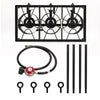Portable Propane Burner Gas Cooker – 225,000 BTU Three Burner Outdoor Stove - Aroflit