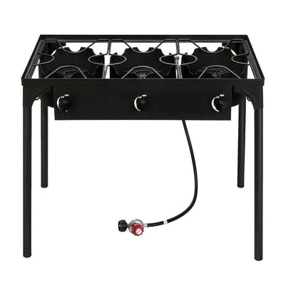Portable Propane Burner Gas Cooker – 225,000 BTU Three Burner Outdoor Stove - Aroflit