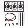 Portable Propane Camp Stove, 3 Burner, 225,000 BTU - Aroflit