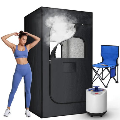 Portable Steam Sauna, Compact, Quick - Heating, Safe with Chair & Remote - Aroflit
