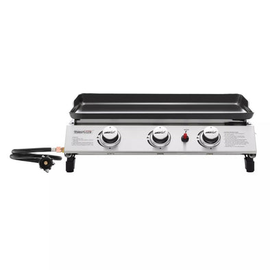 Portable Tabletop Gas Grill - 3 Burners, 319 Sq. In. Cooking Surface - Aroflit