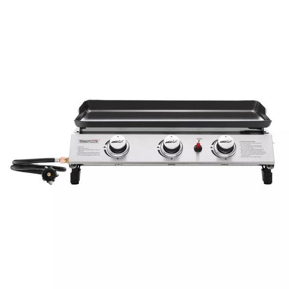 Portable Tabletop Gas Grill - 3 Burners, 319 Sq. In. Cooking Surface - Aroflit