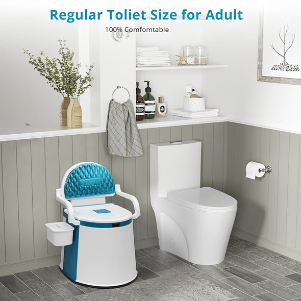 Portable Toilet for Adults & Elderly, Outdoor & Indoor Use - Aroflit