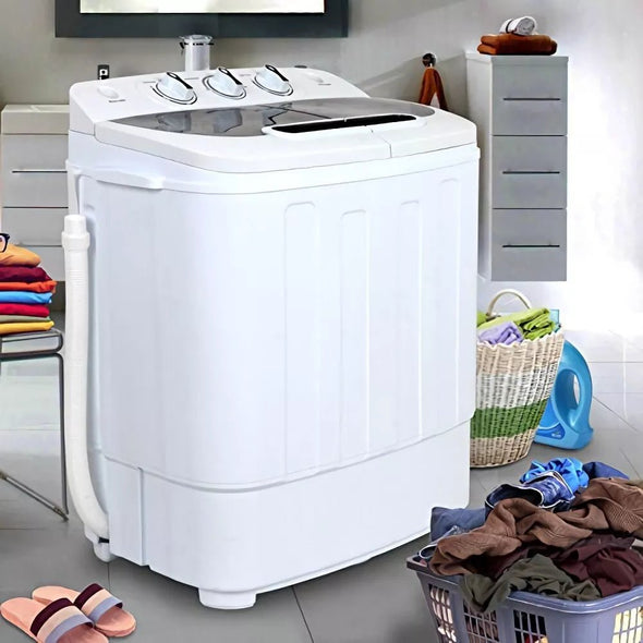 Portable Washing Machine and Dryer, Twin - Tub, Space - Saving - Aroflit