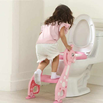 Potty Training Toilet Seat Chair With Ladder - Aroflit