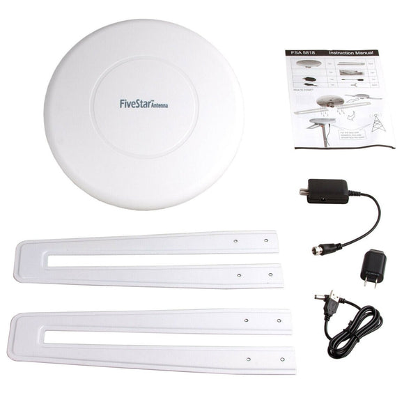 Powerful 360° Omnidirectional 4K Amplified TV Antenna with 150 Mile - Aroflit
