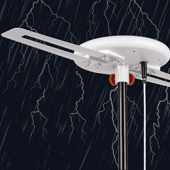 Powerful 360° Omnidirectional 4K Amplified TV Antenna with 150 Mile - Aroflit
