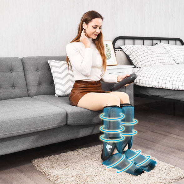 Powerful Calf & Foot Air Compression Massager Machine for Relief - Aroflit