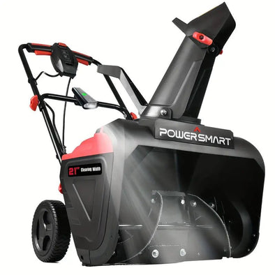 Powerful Electric Snow Blower 15 Amp | 21 - Inch Wide, LED, Maintenance - Free - Aroflit