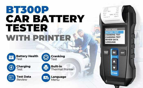 PowerLab™ Car Battery Tester with Built - in Printer - Aroflit