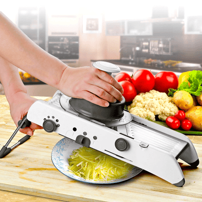 Premium 18 - In - 1 Vegetable & Fruit Mandoline Slicer, Razor - Sharp Blades - Aroflit