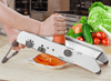Premium 18 - In - 1 Vegetable & Fruit Mandoline Slicer, Razor - Sharp Blades - Aroflit