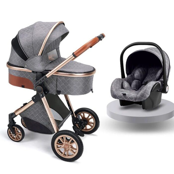 Premium 3 - in - 1 Baby Stroller - Aroflit