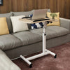Premium Adjustable Over Bed Table with Rolling Height and Angle Stand - Aroflit