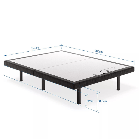 Premium Adjustable Raisable Wireless Remote Mattress Bed Frame - Aroflit