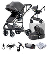Premium Baby Pram – 3 In 1 Multi - Functional - Aroflit