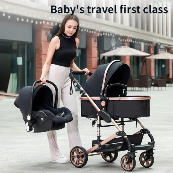 Premium Baby Pram – 3 In 1 Multi - Functional - Aroflit