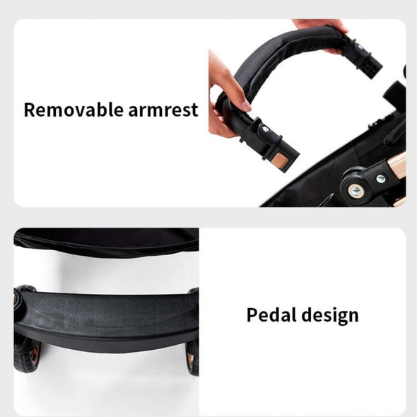 Premium Baby Pram – 3 In 1 Multi - Functional - Aroflit
