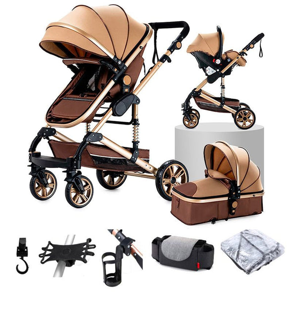 Premium Baby Pram – 3 In 1 Multi - Functional - Aroflit
