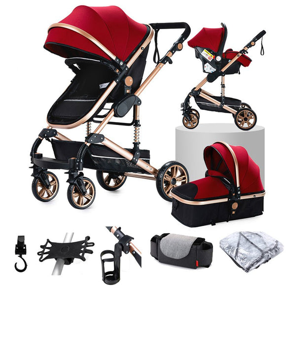 Premium Baby Pram – 3 In 1 Multi - Functional - Aroflit