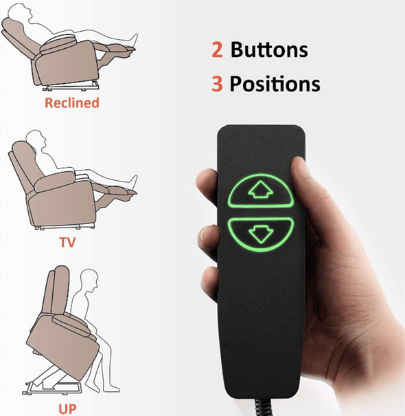 Premium Elderly Electric Power Lift Recliner Chair - Aroflit