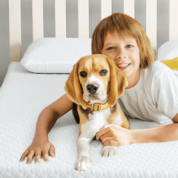 Premium Full - Size Memory Foam Mattress Topper, Cooling - Aroflit