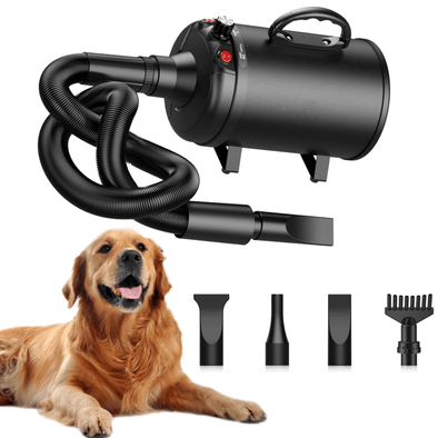 Premium High - Velocity Dog Hair Grooming Blow Dryer, Fast, Quiet - Aroflit
