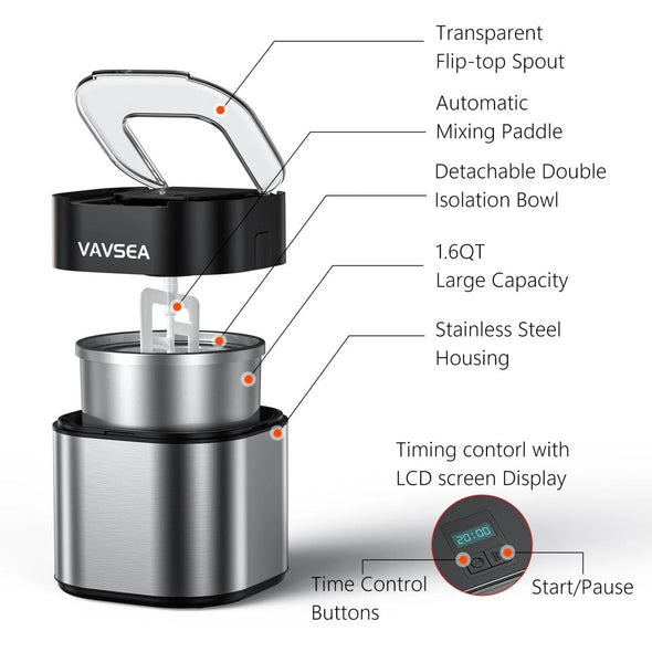 Premium Ice Cream Maker, Gelato, Frozen Yogurt & Sorbet Machine - Aroflit