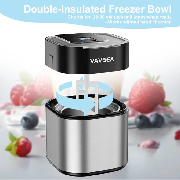 Premium Ice Cream Maker, Gelato, Frozen Yogurt & Sorbet Machine - Aroflit
