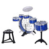 Premium Kids Drum Set Kit with Jazz Cymbal, Chair, and Kick Pedal - Aroflit