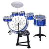 Premium Kids Drum Set Kit with Jazz Cymbal, Chair, and Kick Pedal - Aroflit