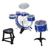 Premium Kids Drum Set Kit with Jazz Cymbal, Chair, and Kick Pedal - Aroflit