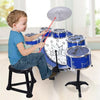 Premium Kids Drum Set Kit with Jazz Cymbal, Chair, and Kick Pedal - Aroflit