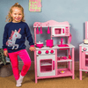 Premium Kids Pretend Play Kitchen Cooking Set with Microwave & Sink - Aroflit