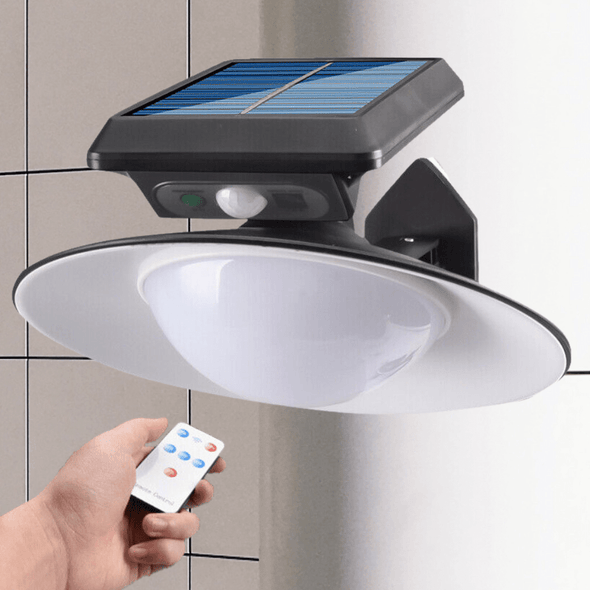 Premium LED Solar UFO Street Light with Remote, Waterproof - Aroflit