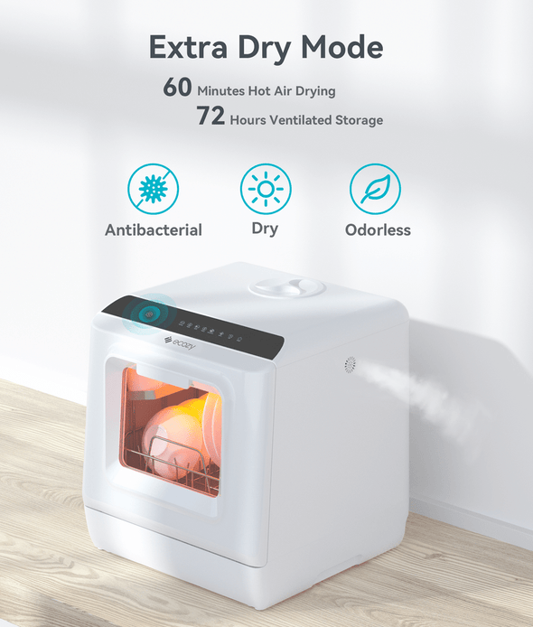Premium Portable Countertop Dishwasher – Compact, Quiet & Efficient - Aroflit