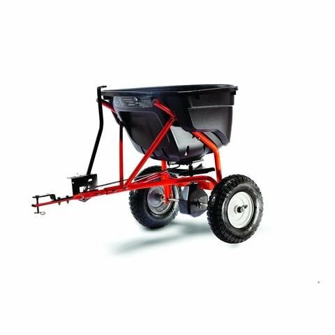 Premium Pull Behind Manure Compost Fertilizer Spreader - 130 lb Capacity - Aroflit