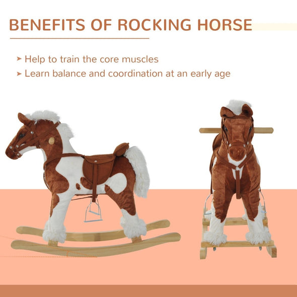 Premium Rocking Horse for Toddlers, Safe, Durable, and Interactive Fun - Aroflit